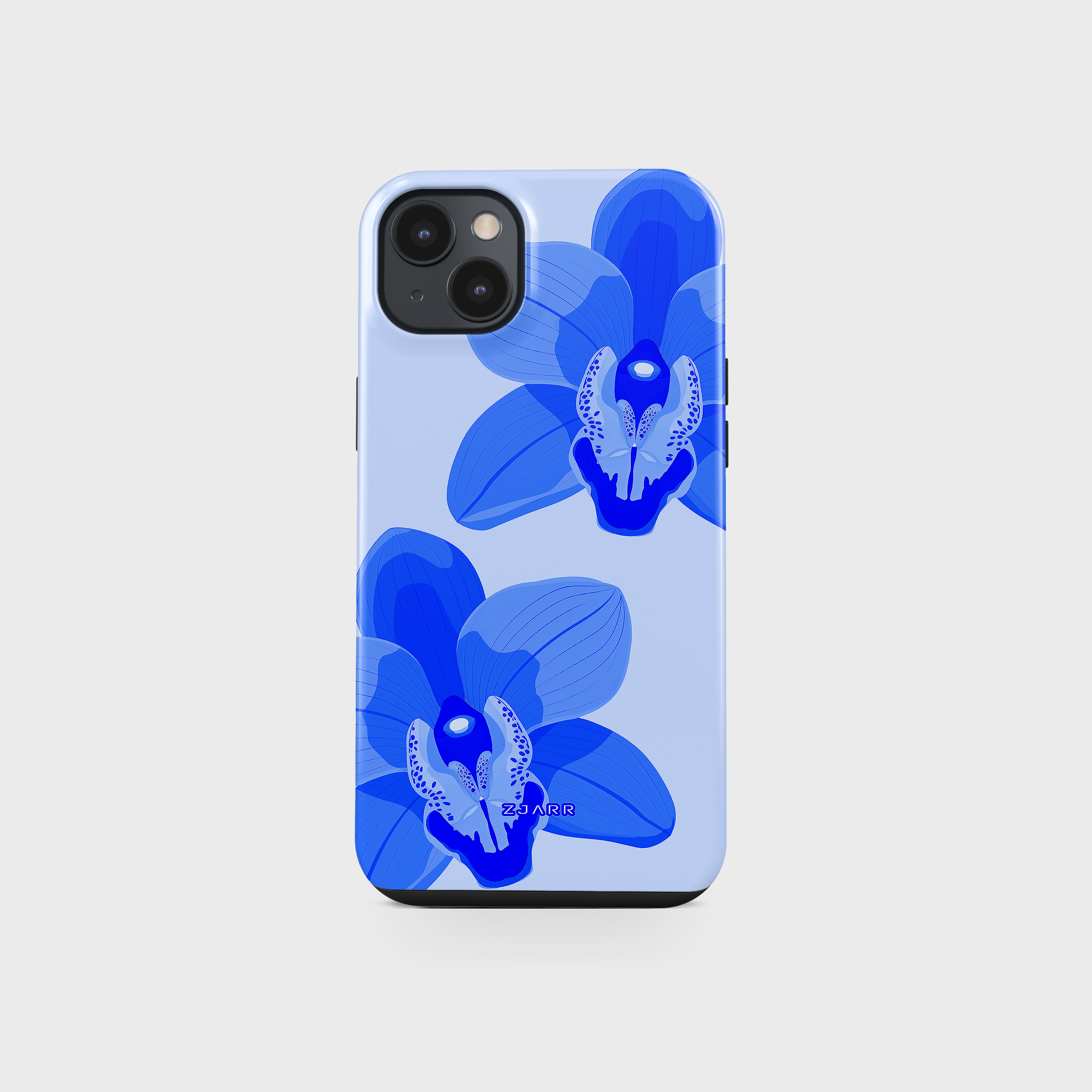 blue orchid tough iphone cover, cute phone case, pink phone case, flower clips, trending case