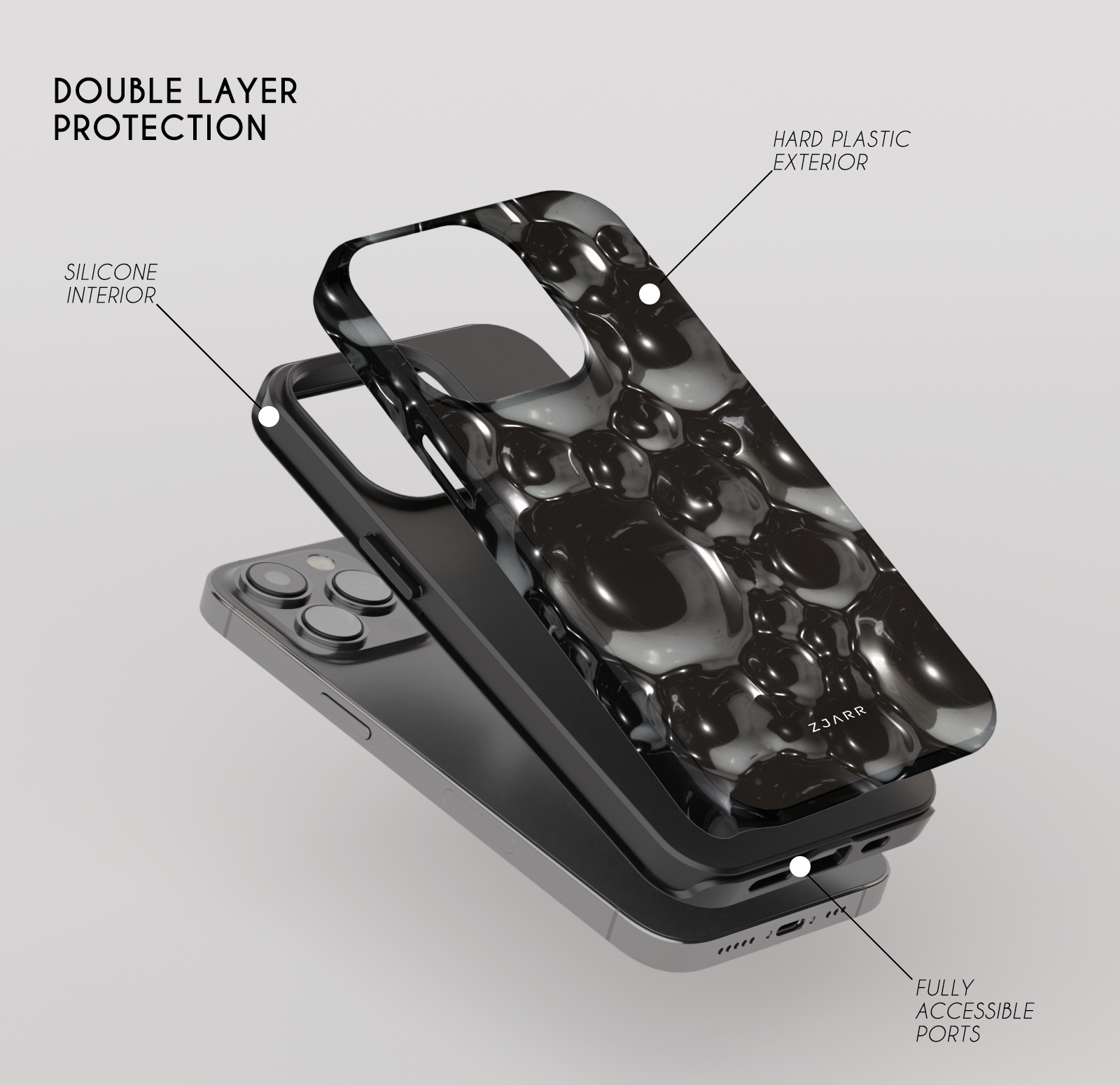 Liquid Bubbles iPhone Tough Case