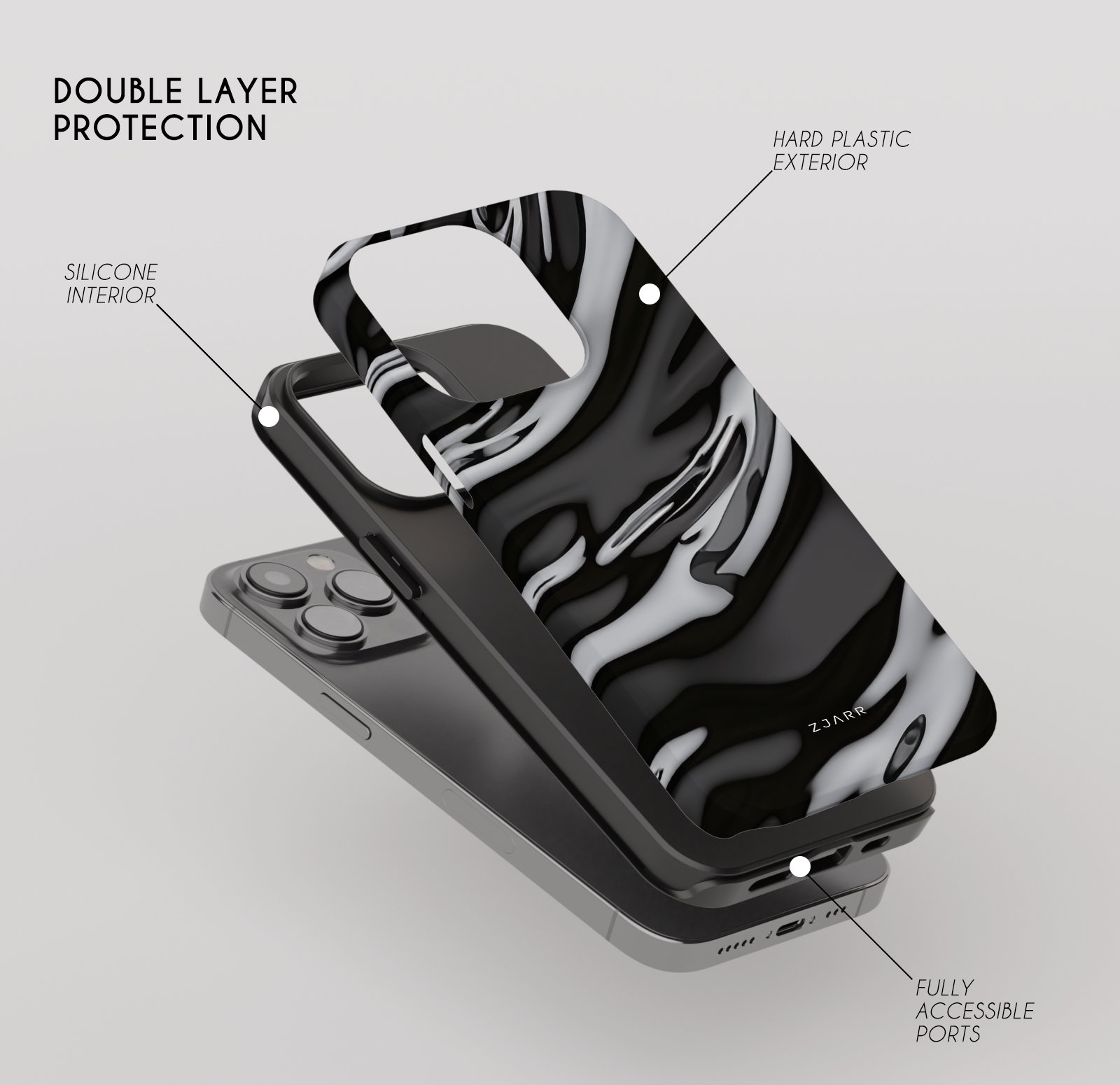 Liquid Waves iPhone Tough Case