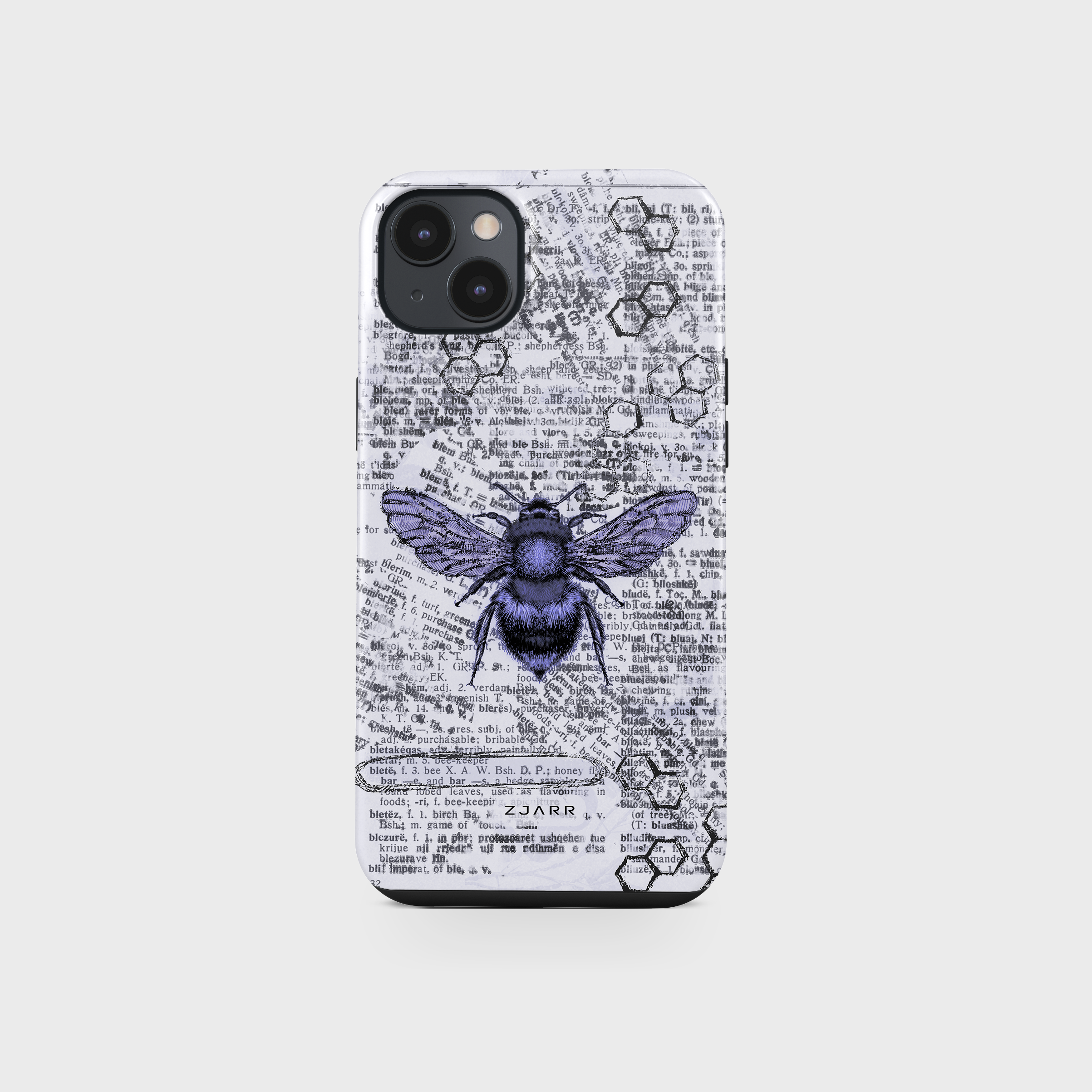 BUMBLE BEE, DICTIONARY DEFITION, ABSTRACT, ART, ALBANIAN, HONEY, OLD NEWSPAPER PHONE CASE