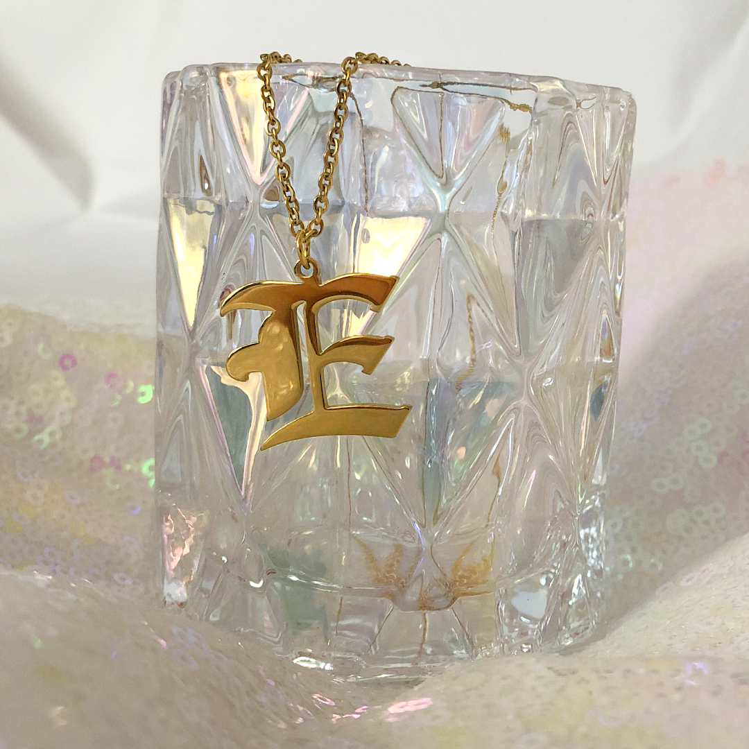 E INITIAL NECKLACE