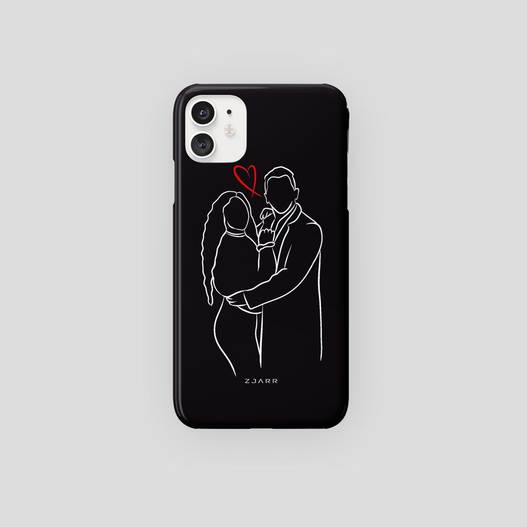 Forever Valentine (CUSTOM) Black iPhone Case