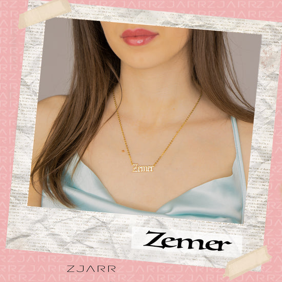 zemer albanian 18k gold plated necklace , albanian jewlery , albanian necklace , shqipe , zemer , albanian girl