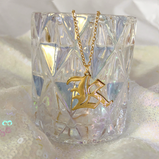 K INITIAL NECKLACE