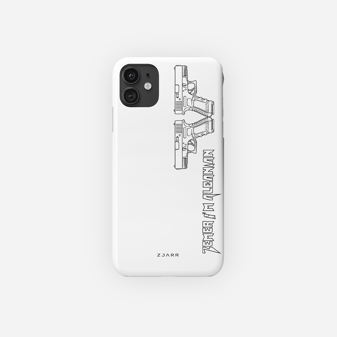 Zemer I’m Albanian Tough iPhone Case, white iPhone cover, street style case , SHQIPE 
