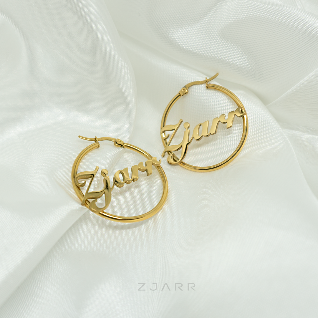 ZJARR GOLD HOOPS